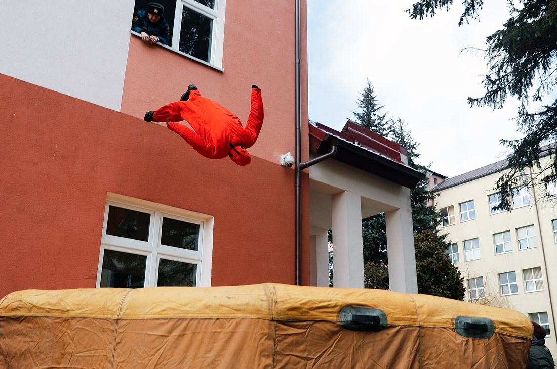 Учения МЧС РФ в Калининградской областной больнице в рамках подготовки к предстоящему ЧМ-2018