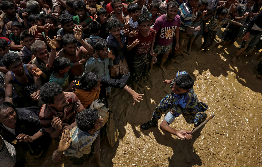 В лагере беженцев Кокс-базар в Бангладеш. 21 сентября 2017 года.