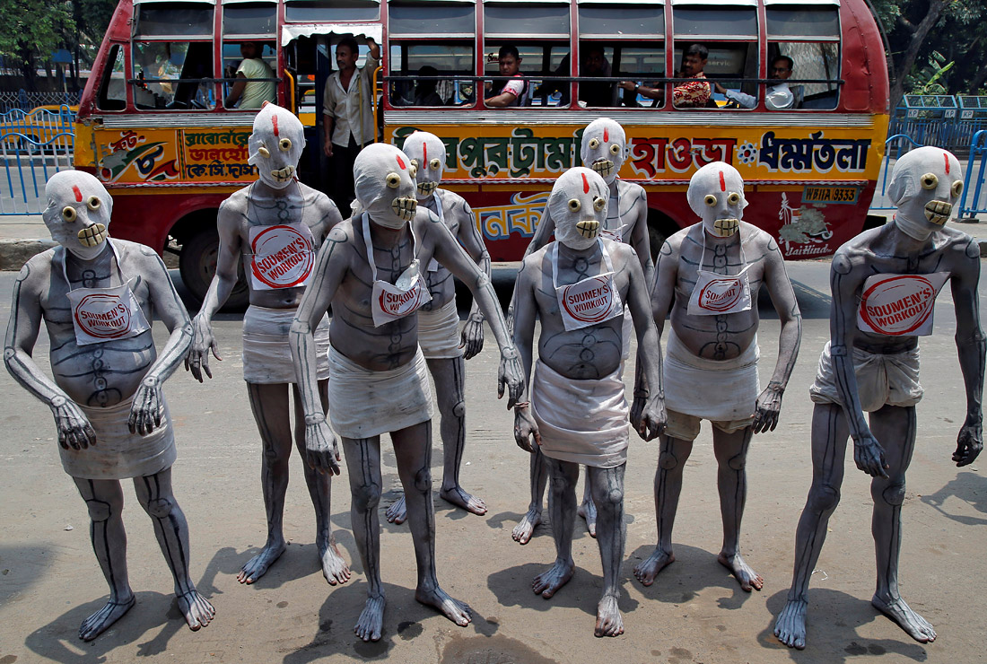 Всемирный день без табака в индийской Калькутте