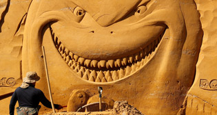Фестиваль песчаных скульптур в Остенде