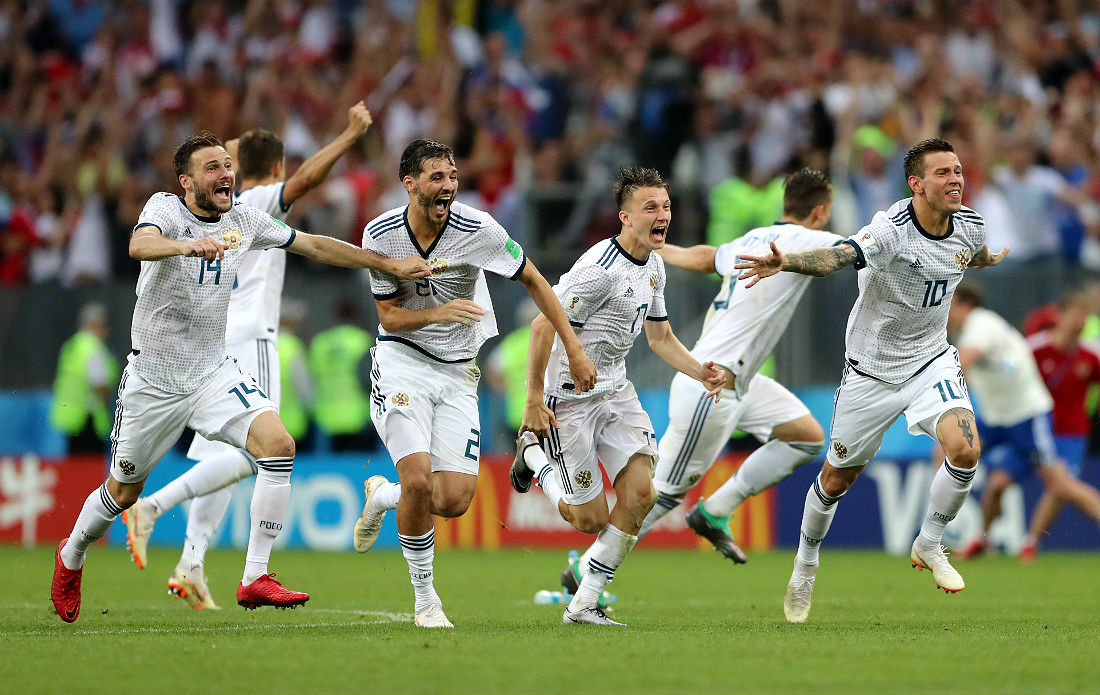 Футболисты сборной России