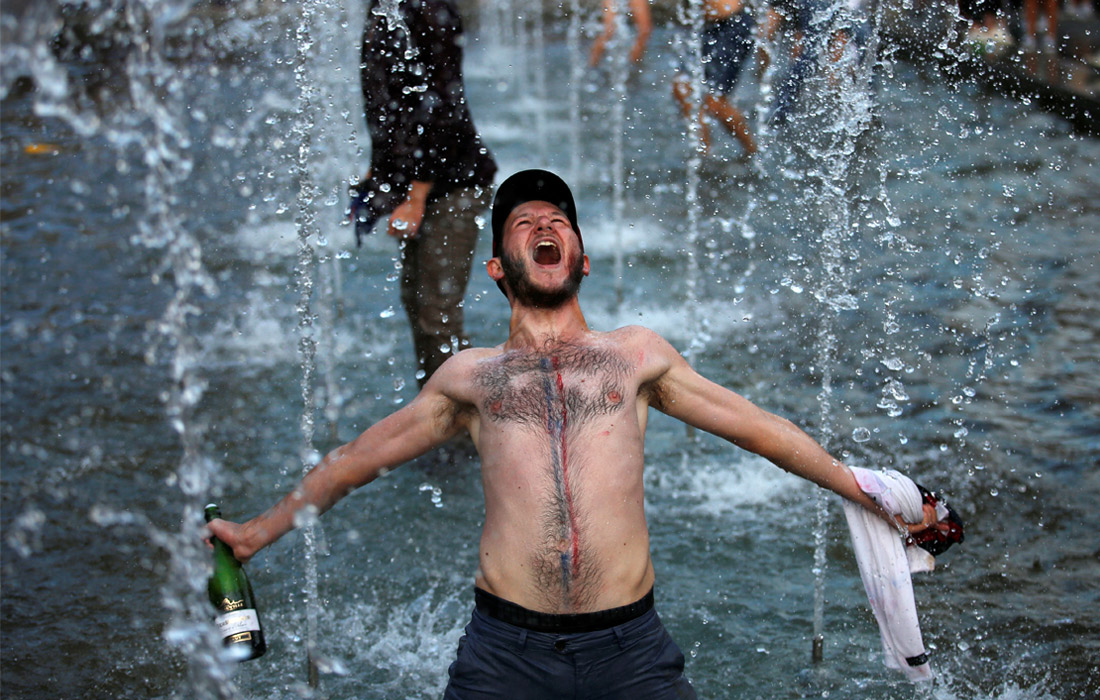 Болельщик в Страсбурге