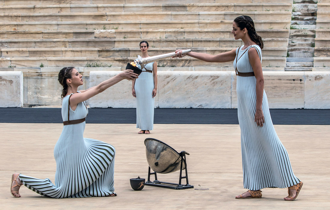 Церемония зажжения огня летних юношеских Олимпийских игр 2018 года, которые пройдут в Буэнос-Айресе с 6 по 18 октября