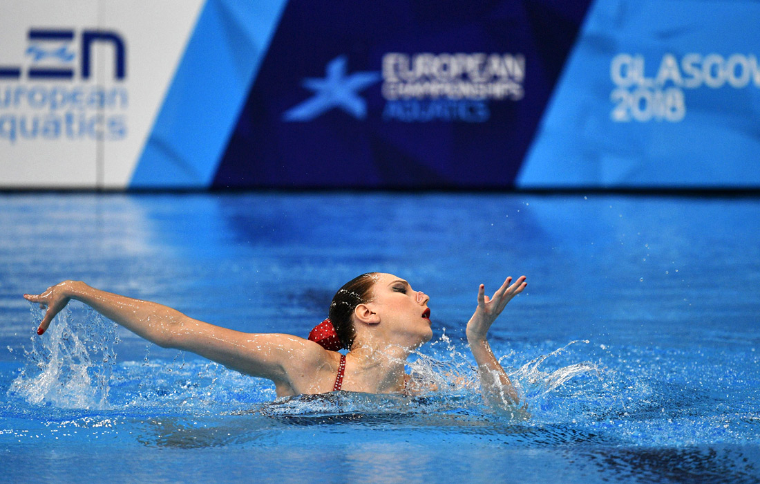 Российская синхронистка Светлана Колесниченко завоевала золотую медаль в технической сольной программе на чемпионате Европы в Глазго