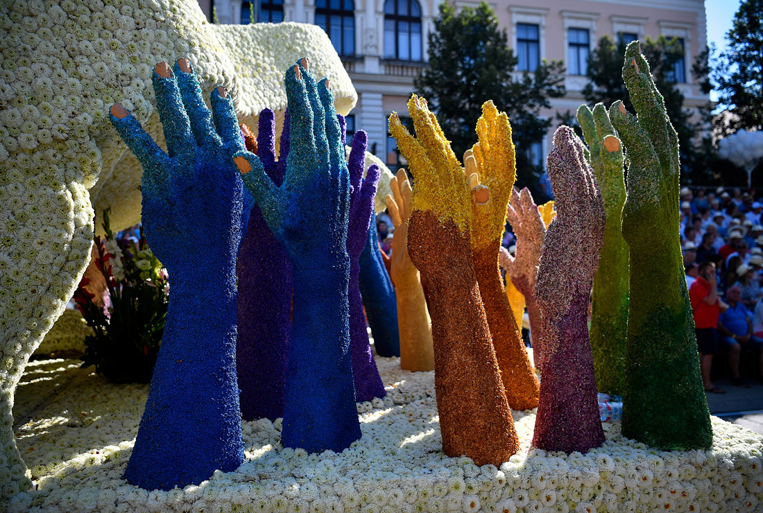 Карнавал цветов в венгерском Дебрецене