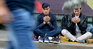 Празднование Курбан-байрама в Москве