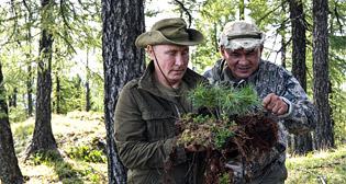 Владимир Путин на отдыхе в Тыве