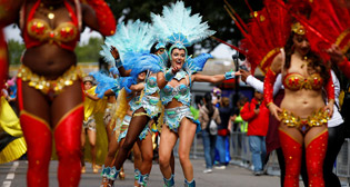 Карнавал в лондонском Ноттинг-Хилле