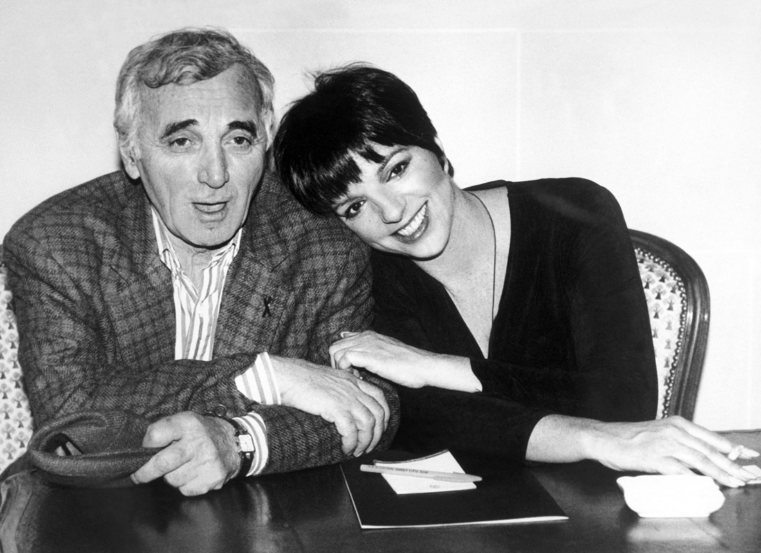 C Лайзой Миннелли во время пресс-конференции. Париж, 1994 год.