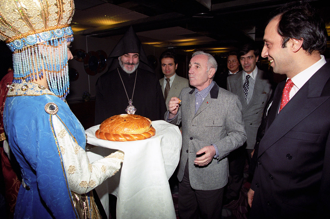 Шарль Азнавур в Москве. 1998 год.