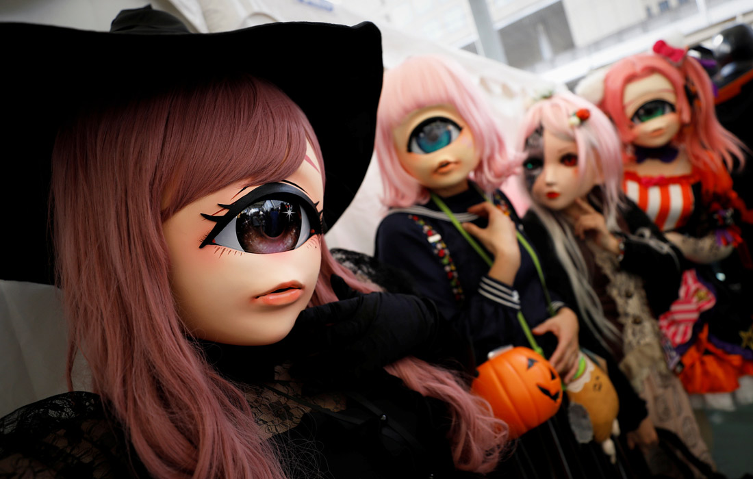 Участницы ежегодного парада в честь Хэллоуина в Кавасаки, Япония