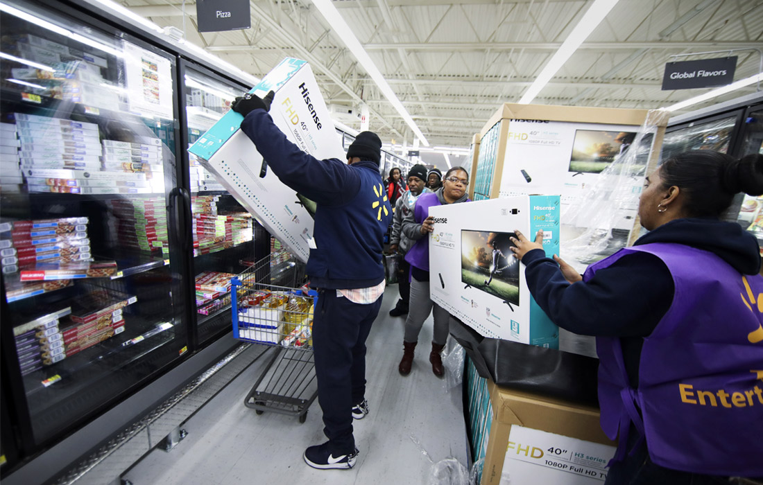 Покупатели в магазине Нью-Йорка