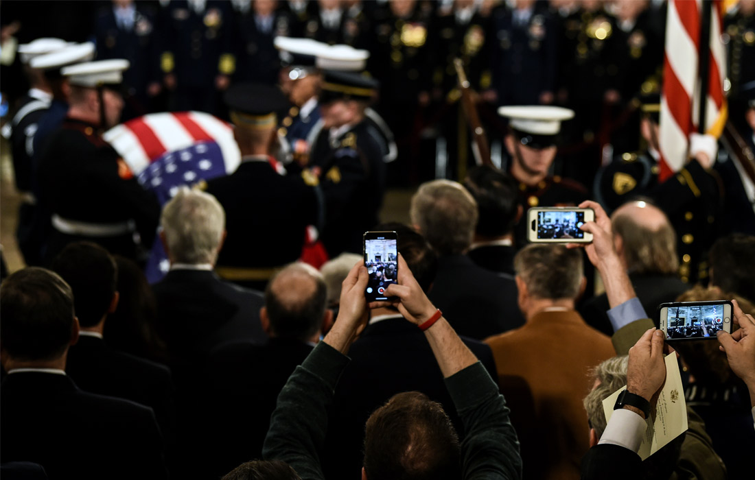 Все желающие смогут попрощаться с бывшим американским лидером с вечера понедельника до утра среды