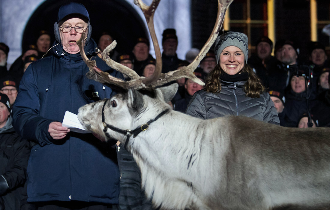 Во время церемонии открытия Чемпионата мира по биатлону в шведском Эстерсунде