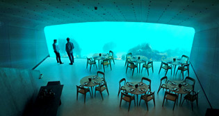 В Норвегии открывается первый в Европе ресторан под водой