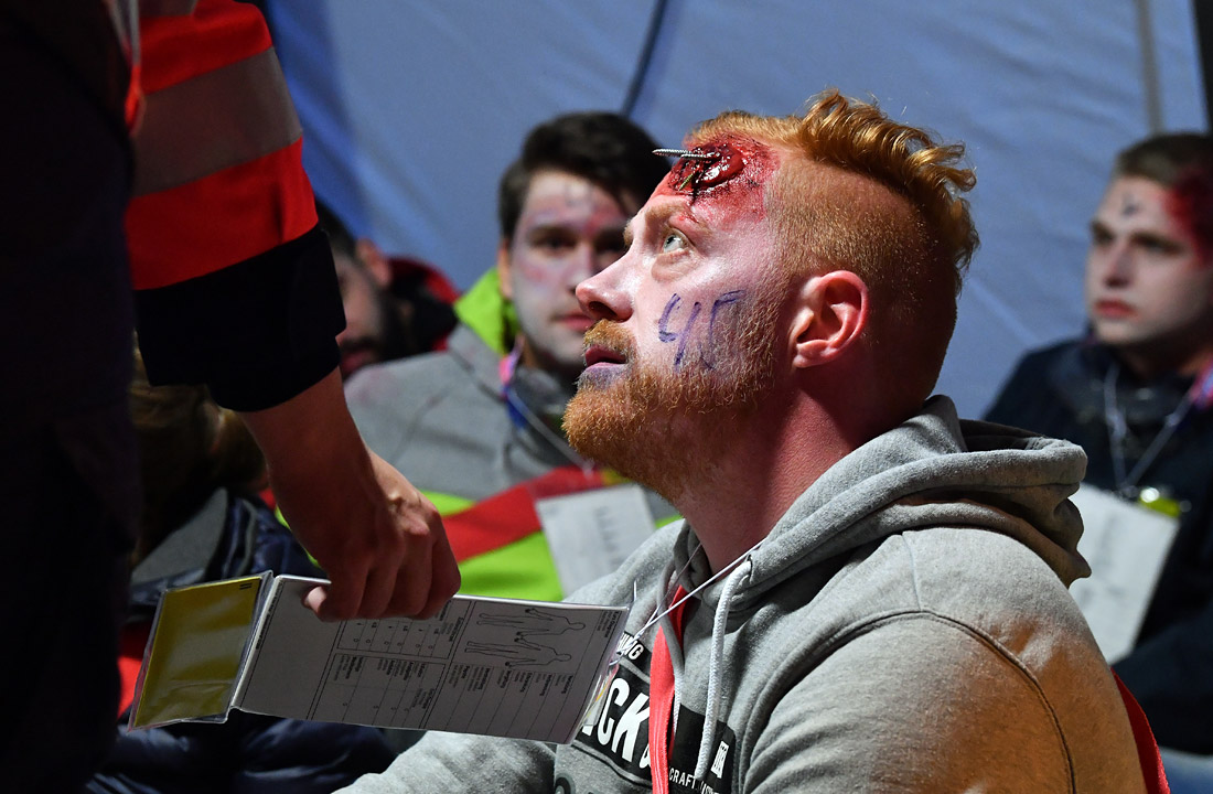 Антитеррористические учения полицейских в немецком Эрфурте