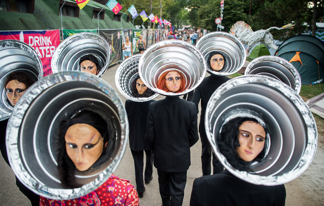 Во время ежегодного музыкального фестиваля Sziget в Будапеште