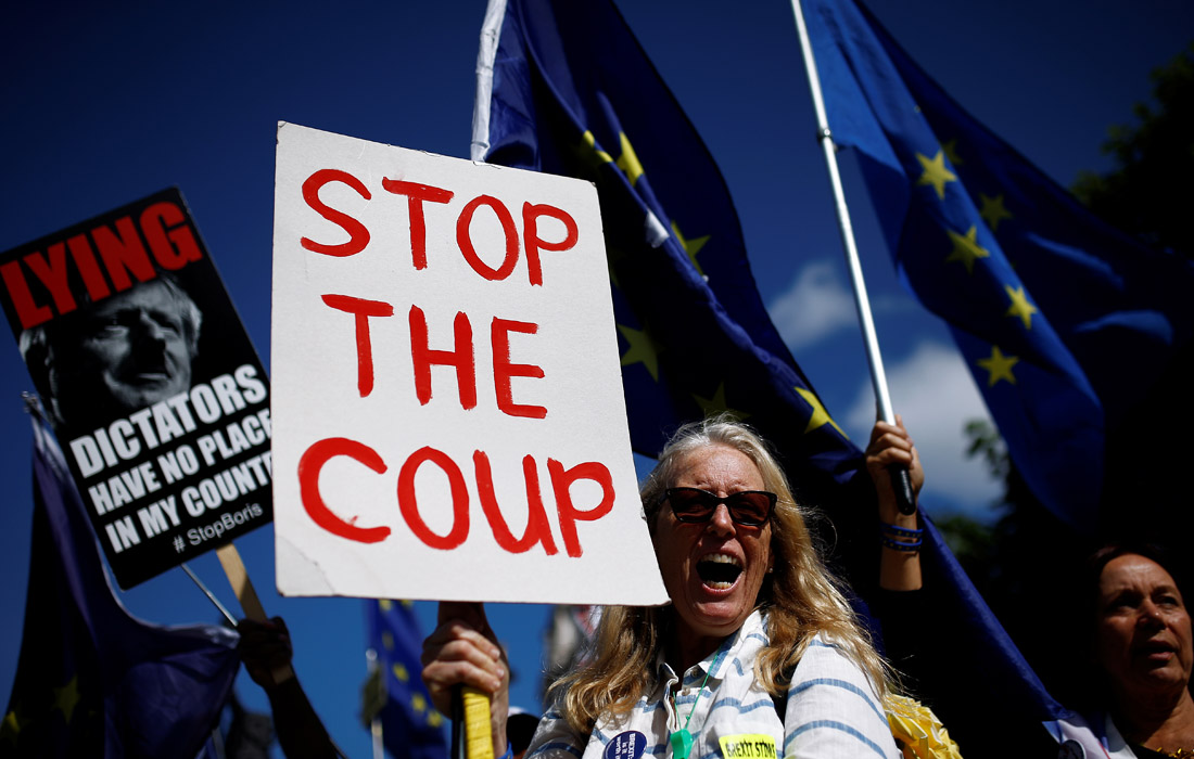 В Лондоне продолжаются протесты сторонников и противников выхода Великобритании из ЕС