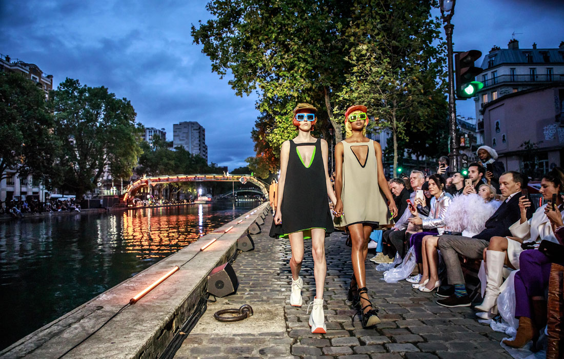 Показ коллекции Courreges в Париже