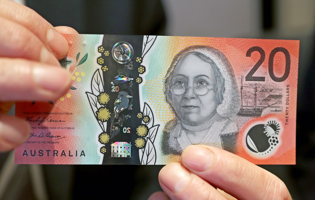Презентация новой банкноты номиналом 20 австралийских долларов в Мельбурне