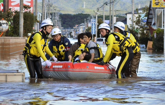 Тайфун "Хагибис" в Японии