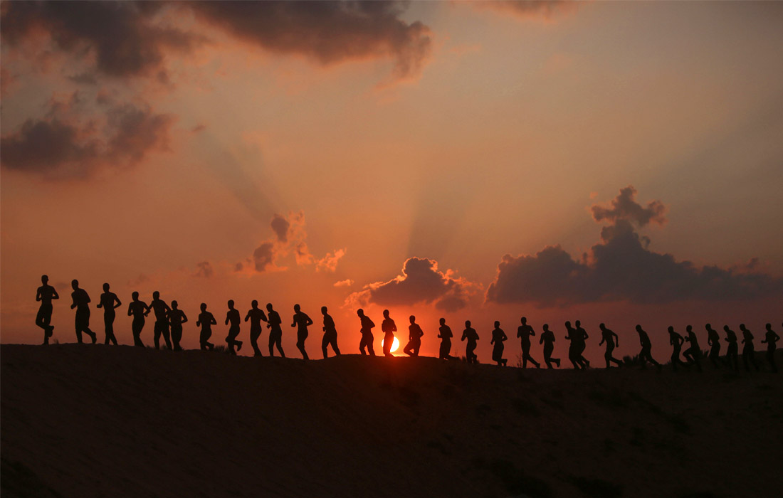 Кадеты Юридического полицейского колледжа Палестины провели учения в южной части сектора Газа