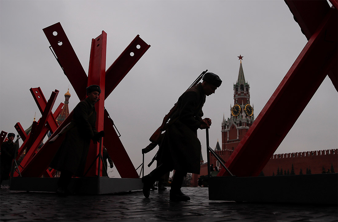 На Красной площади прошла генеральная репетиция торжественного марша в честь 78-летия военного парада 7 ноября 1941 года