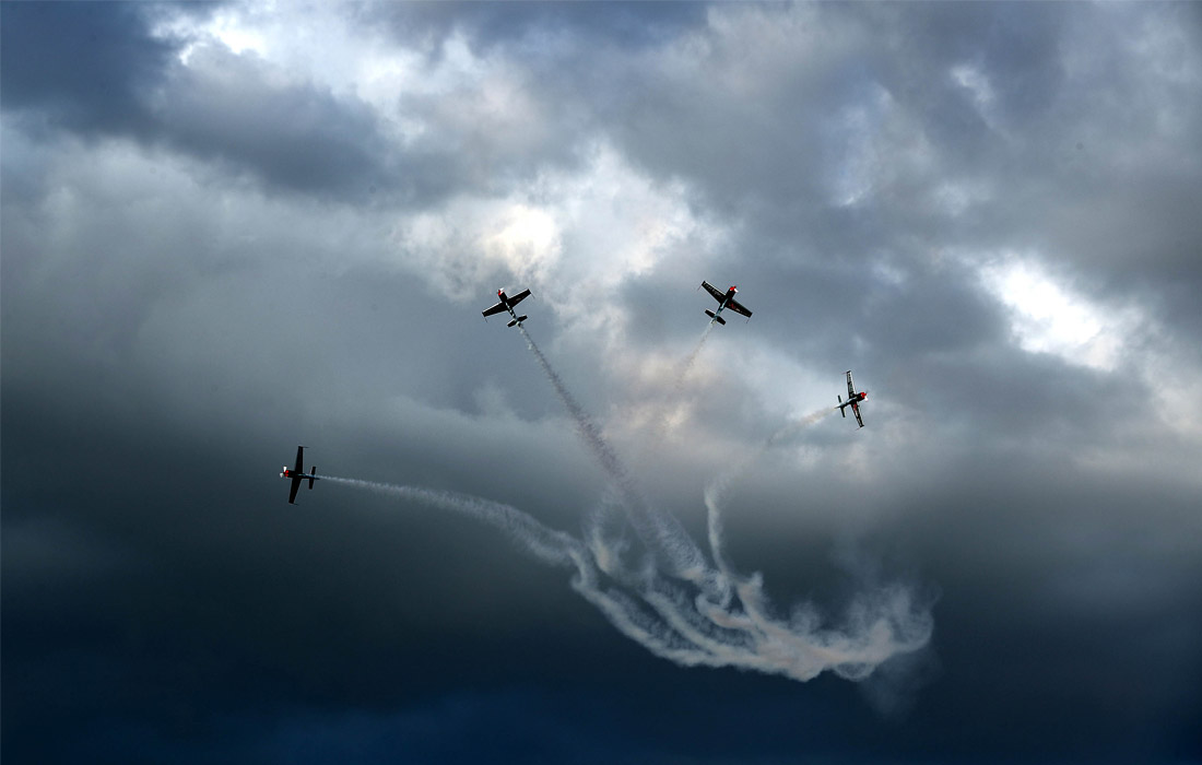 Выступление британской пилотажной группы The Blades