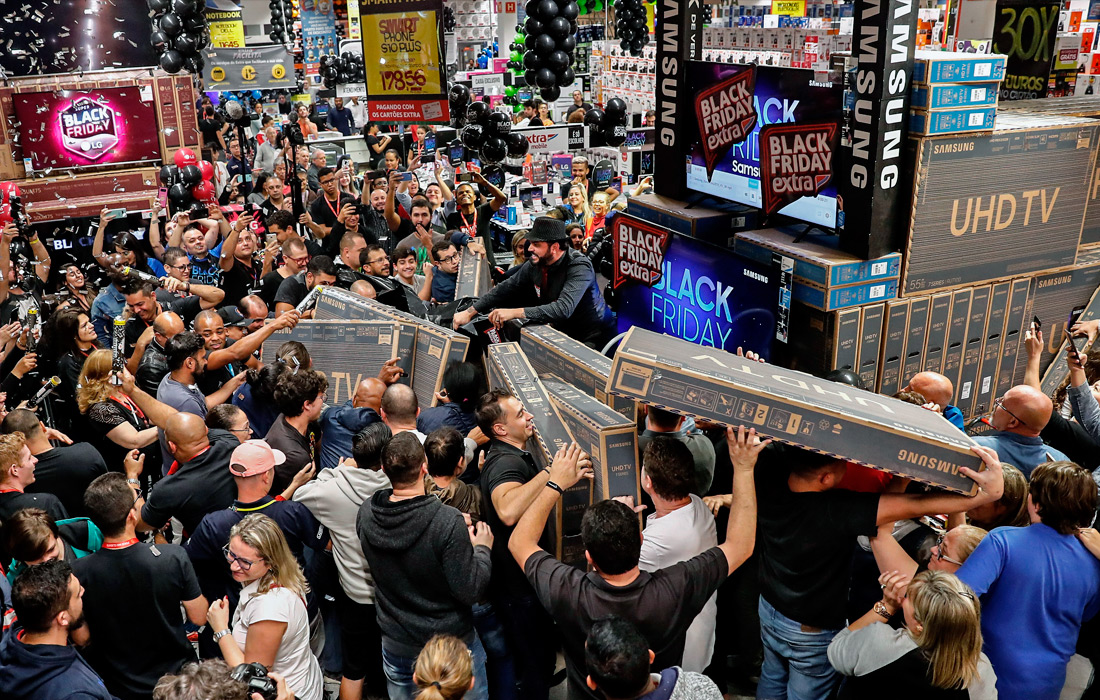 Распродажа телевизоров в Сан-Паулу, Бразилия