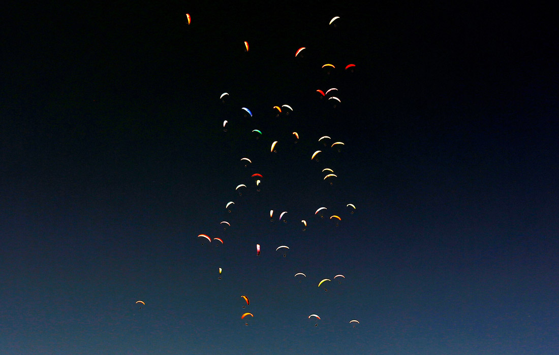 Чемпионат мира по парапланеризму в Крушево, Северная Македония. 7 августа.