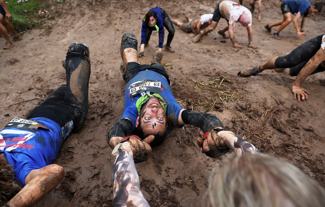 Ежегодная гонка по грязи Run Mud в Тель-Авиве, Израиль. 29 марта.