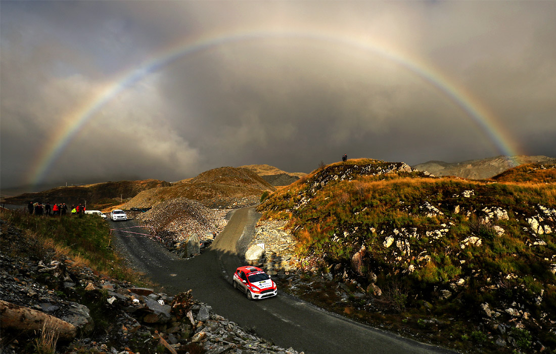 Участник ралли Уэльса, Великобритания. 4 октября.