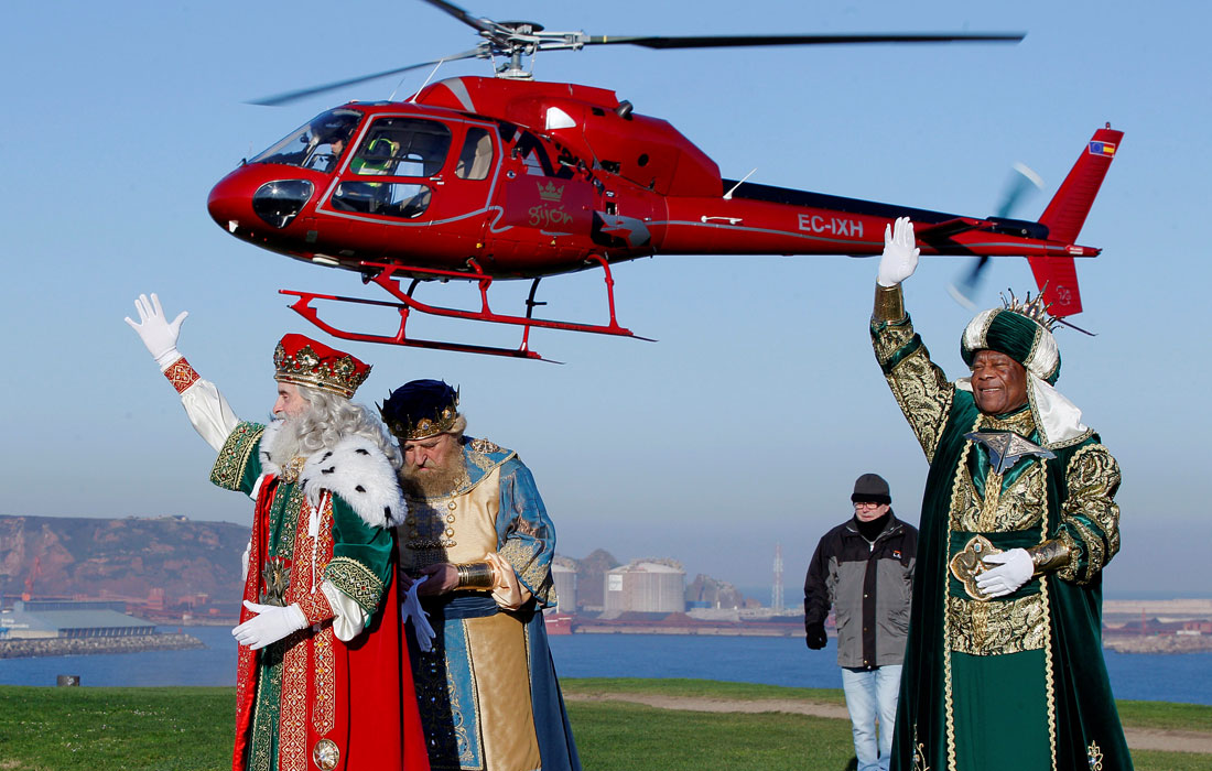 Три короля забыли пристегнуться и выпали из машины времени где-то в северной Испании