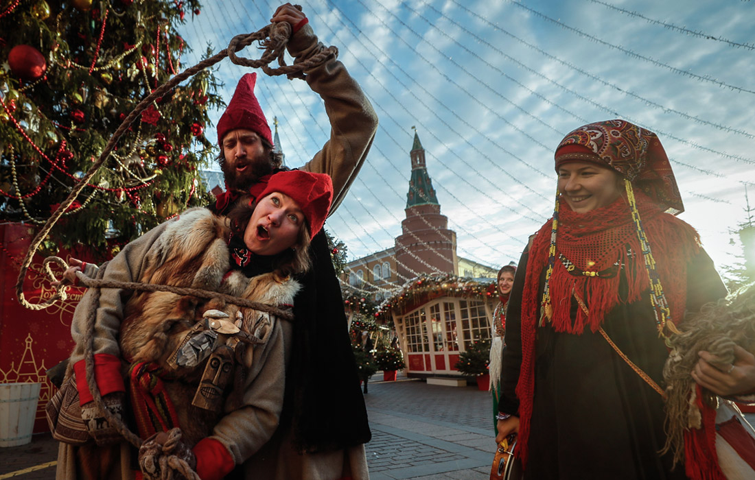 Театрализованное представление на Красной площади