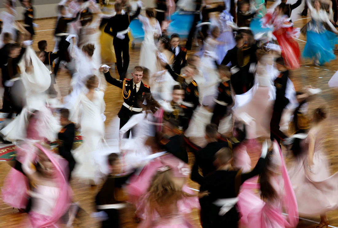 Кадеты на Рождественском балу в Минске