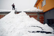 Последствия снегопада в Айзенэрце, Австрия