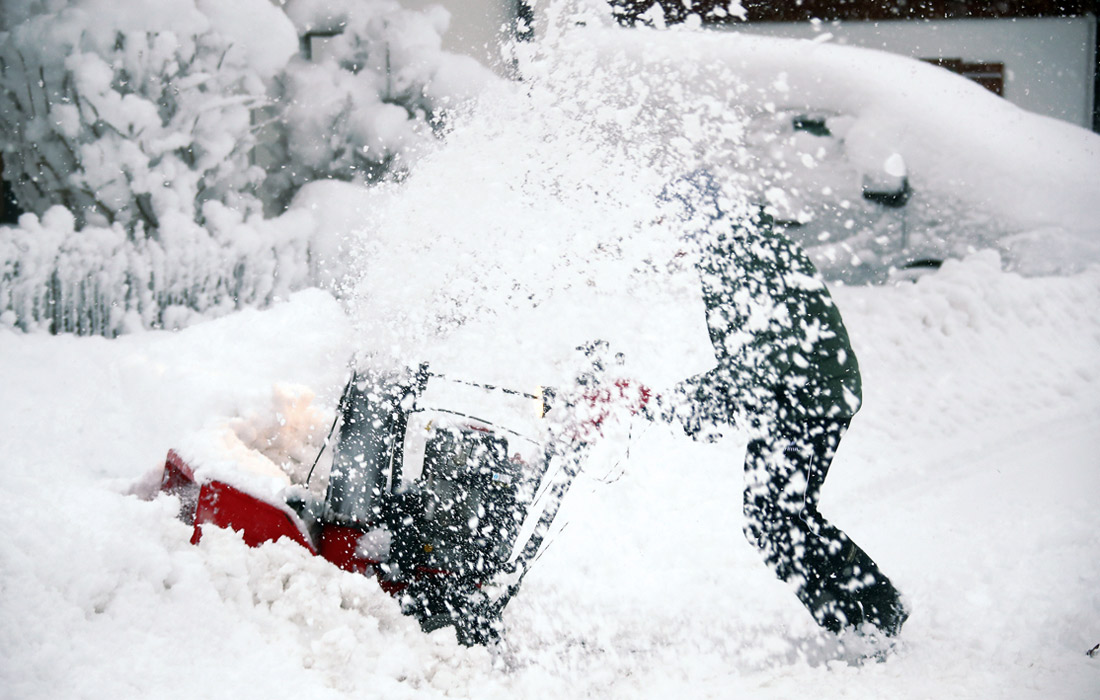 Уборка снега в немецком Варнгау