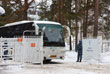Автобус, в котором находятся эвакуированные граждане РФ из Китая, на КПП лечебно-реабилитационного центра "Градостроитель"