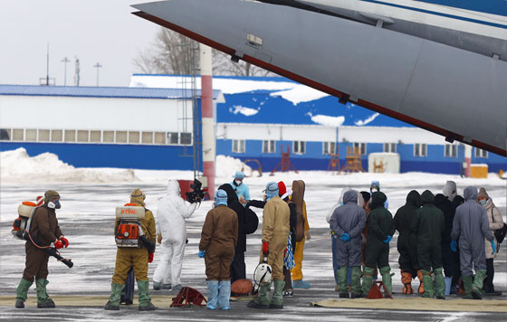 Прибытие в РФ первого борта из Уханя