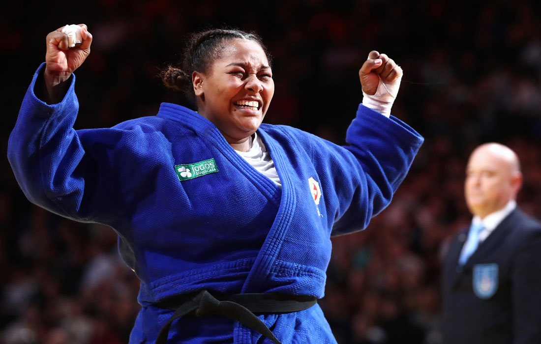 Рошель Нунес из Португалии выиграла бронзу среди женщин +78 кг на турнире Большого шлема по дзюдо в Париже