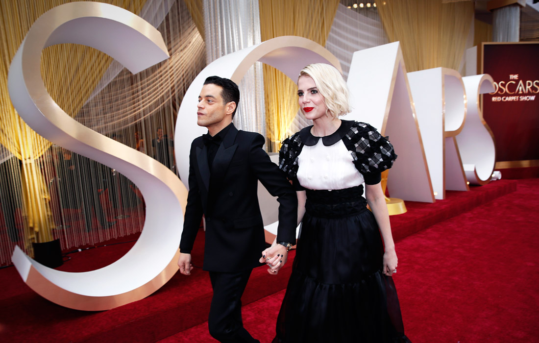 Актеры Рами Малек и Люси Бойнтон