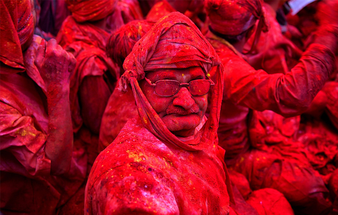 Фестиваль красок Холи в Индии