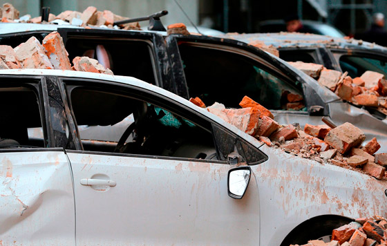 Последствия землетрясения в Хорватии