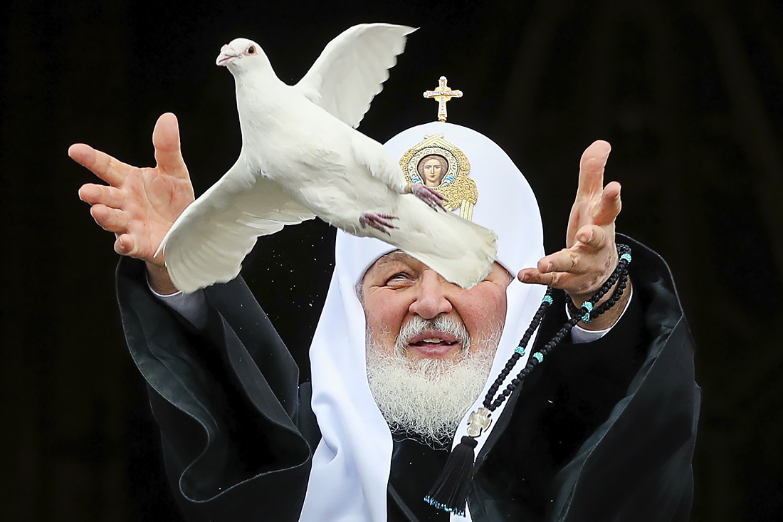 Патриарх Московский и всея Руси Кирилл провел богослужение в праздник Благовещения Пресвятой Богородицы в храме Христа Спасителя