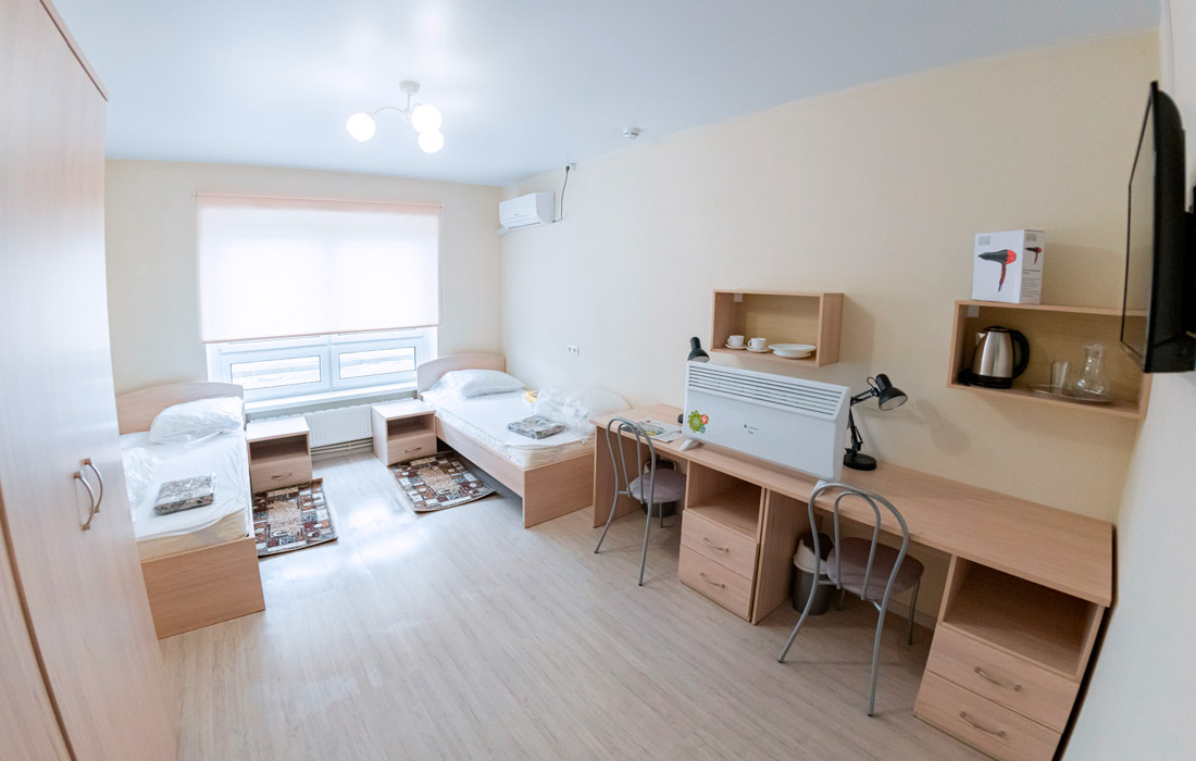 Больница площадью 80 тысяч квадратных метров рассчитана на 800 коек