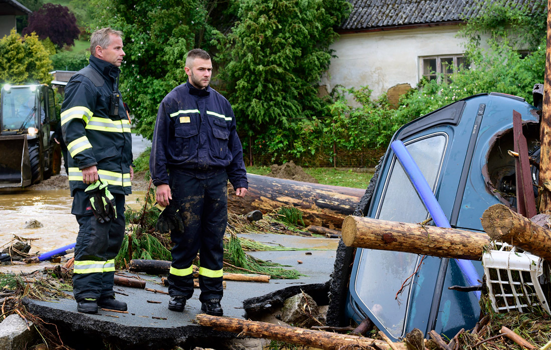 Ливневые дожди с грозами на северо-востоке Чехии привели к наводнениям