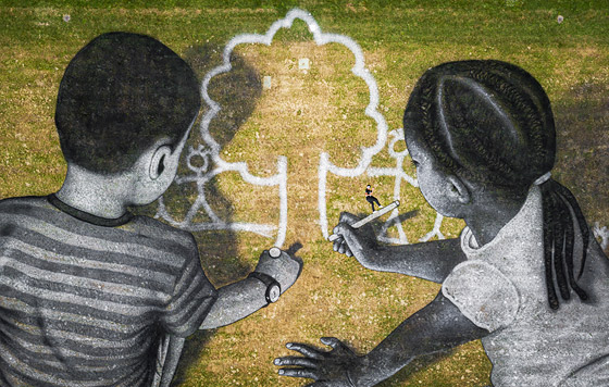 Живопись на траве