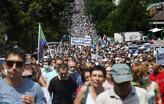 Акции в поддержку Фургала на Дальнем Востоке