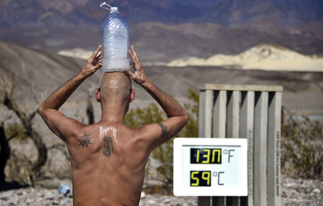 В калифорнийской Долине Смерти была зафиксирована рекордная температура плюс 59 градусов Цельсия