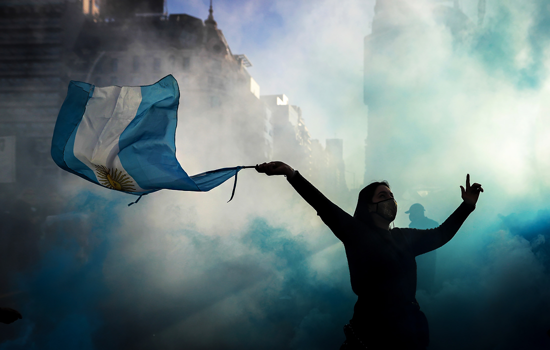 В Буэнос-Айресе прошла демонстрация против правительства Аргентины